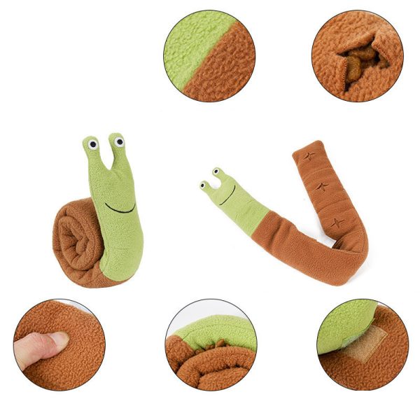 Fleece Interactive Dog Snails Toy - Image 4