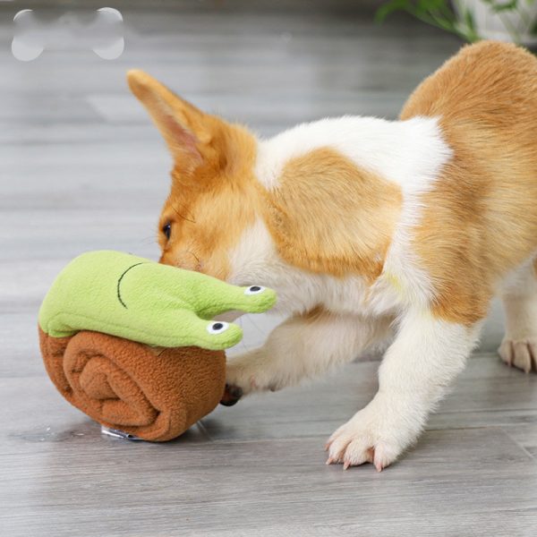 Fleece Interactive Dog Snails Toy - Image 2