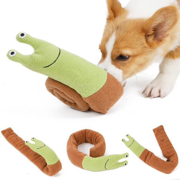 Fleece Interactive Dog Snails Toy - Image 3