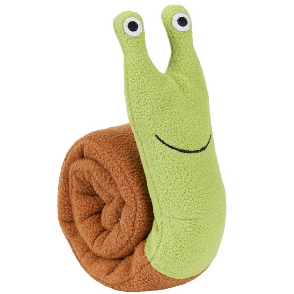 Fleece Interactive Dog Snails Toy